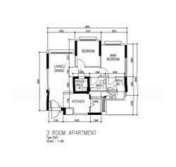 Blk 93B Telok Blangah Parcview (Bukit Merah), HDB 3 Rooms #576137691